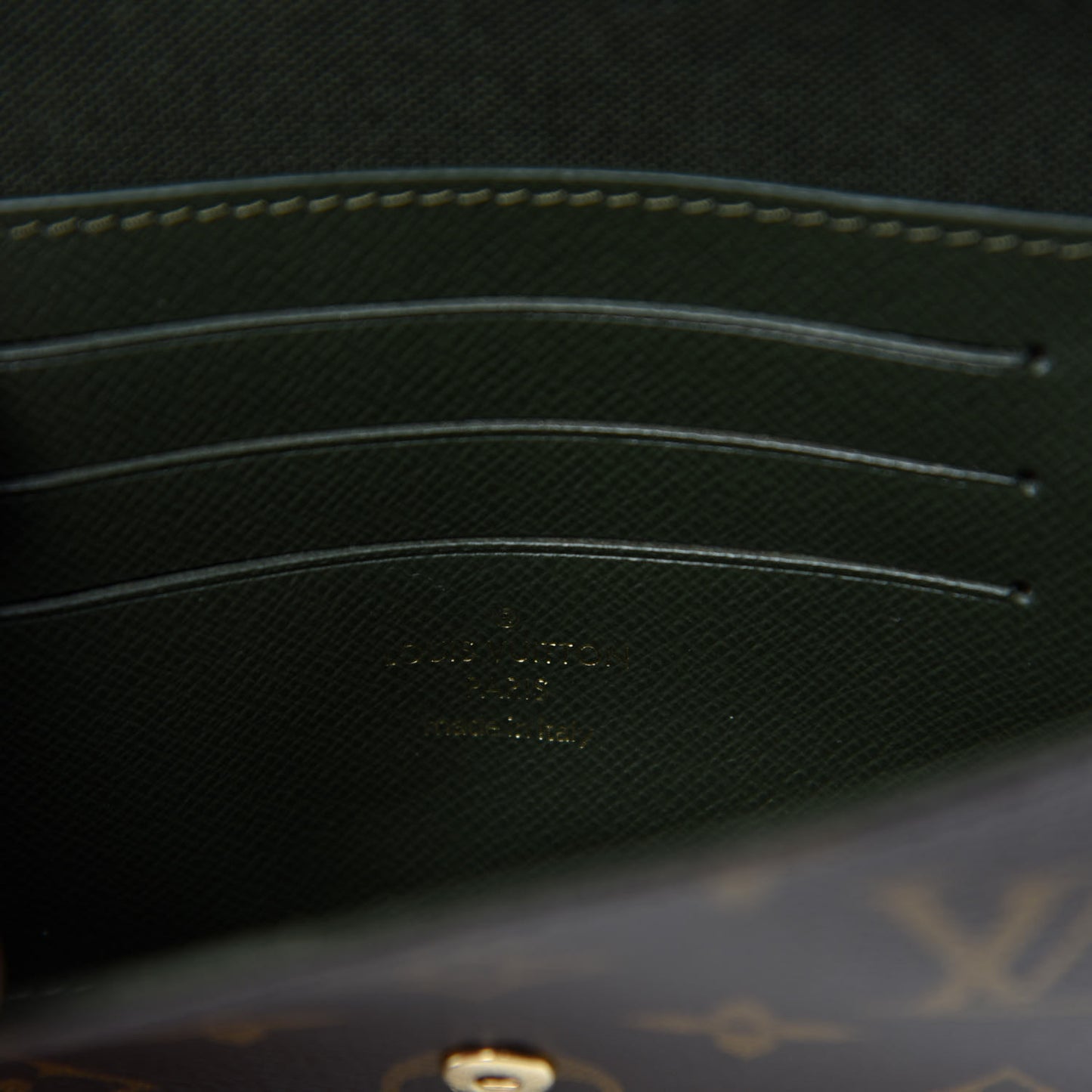 Monogram Felicie Strap & Go Felicie Pochette Kaki
