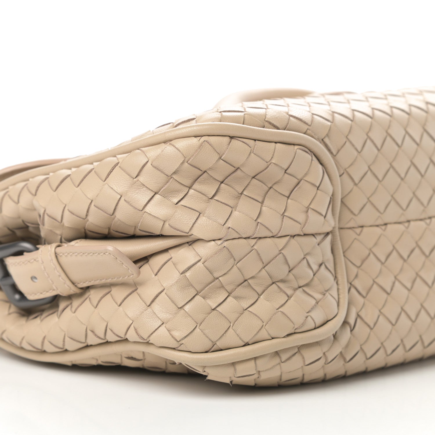 Bottega Veneta Nappa Intrecciato Rialto Shoulder Bag Nude 9 of 11