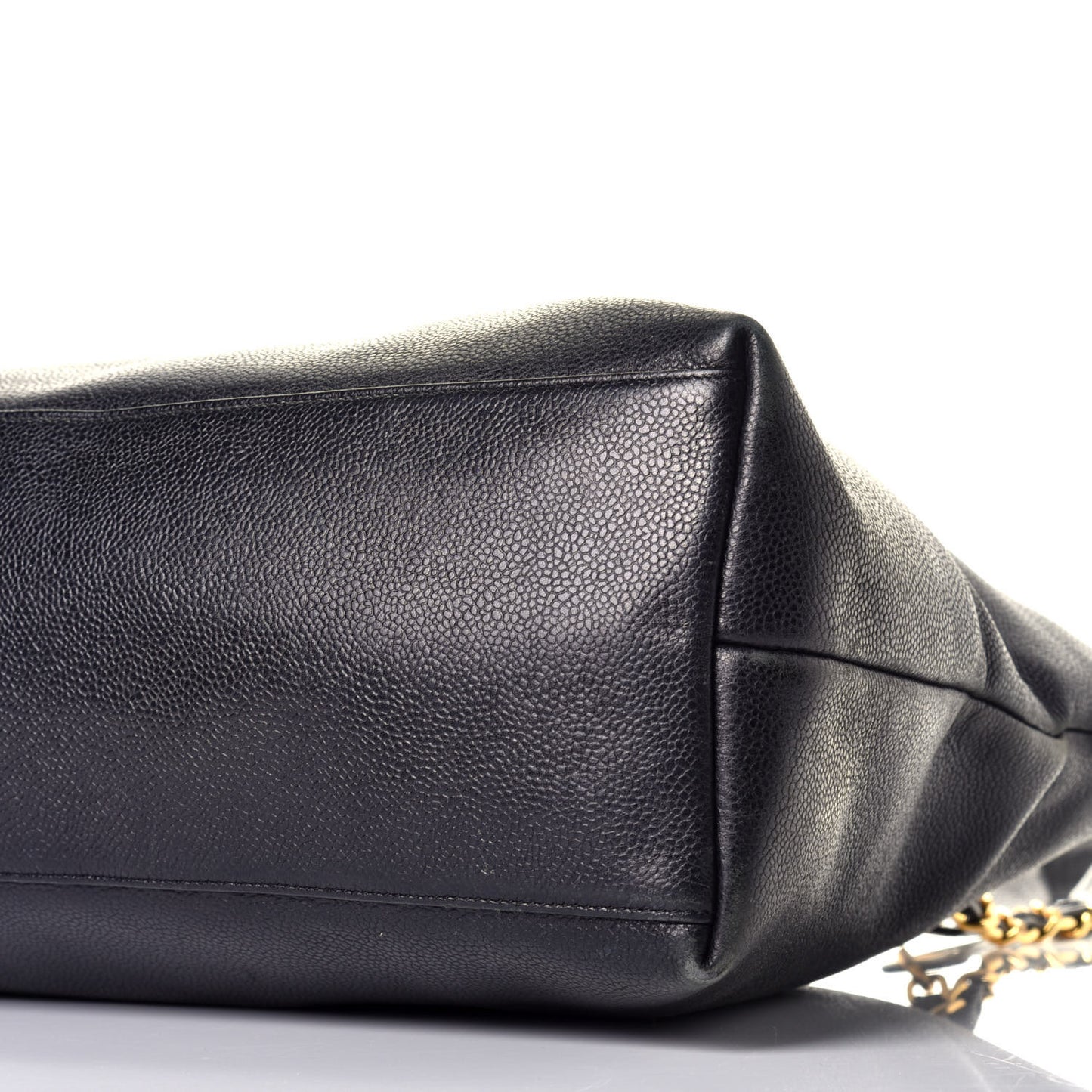 Caviar Large CC Shoulder Bag Black