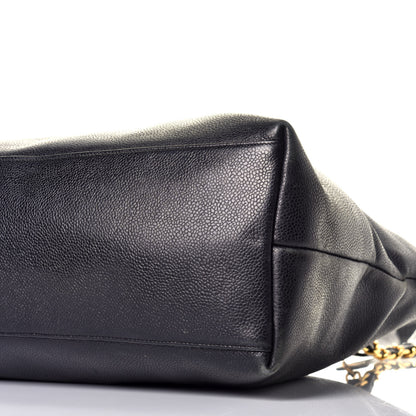 Chanel Caviar Large CC Shoulder Bag Black 8 of 9