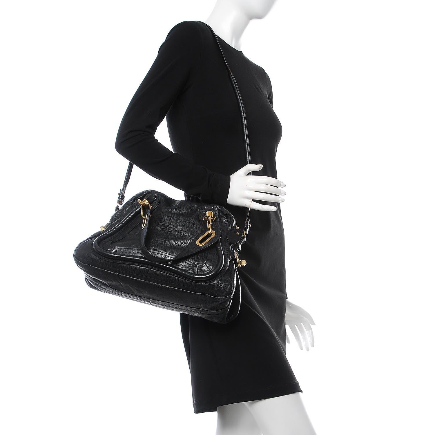 Chloe Calfskin Medium Paraty Black 2 of 14