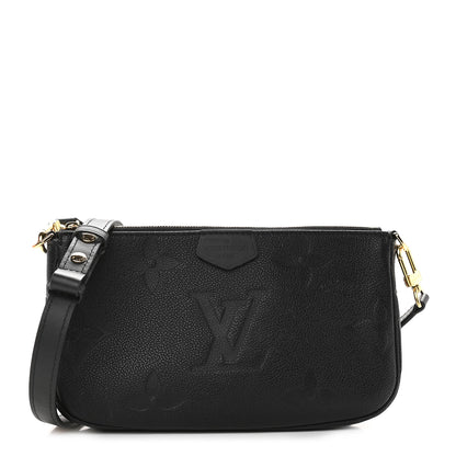 Louis Vuitton Empreinte Monogram Giant Multi Pochette Accessories Large Pochette Black 1 of 8