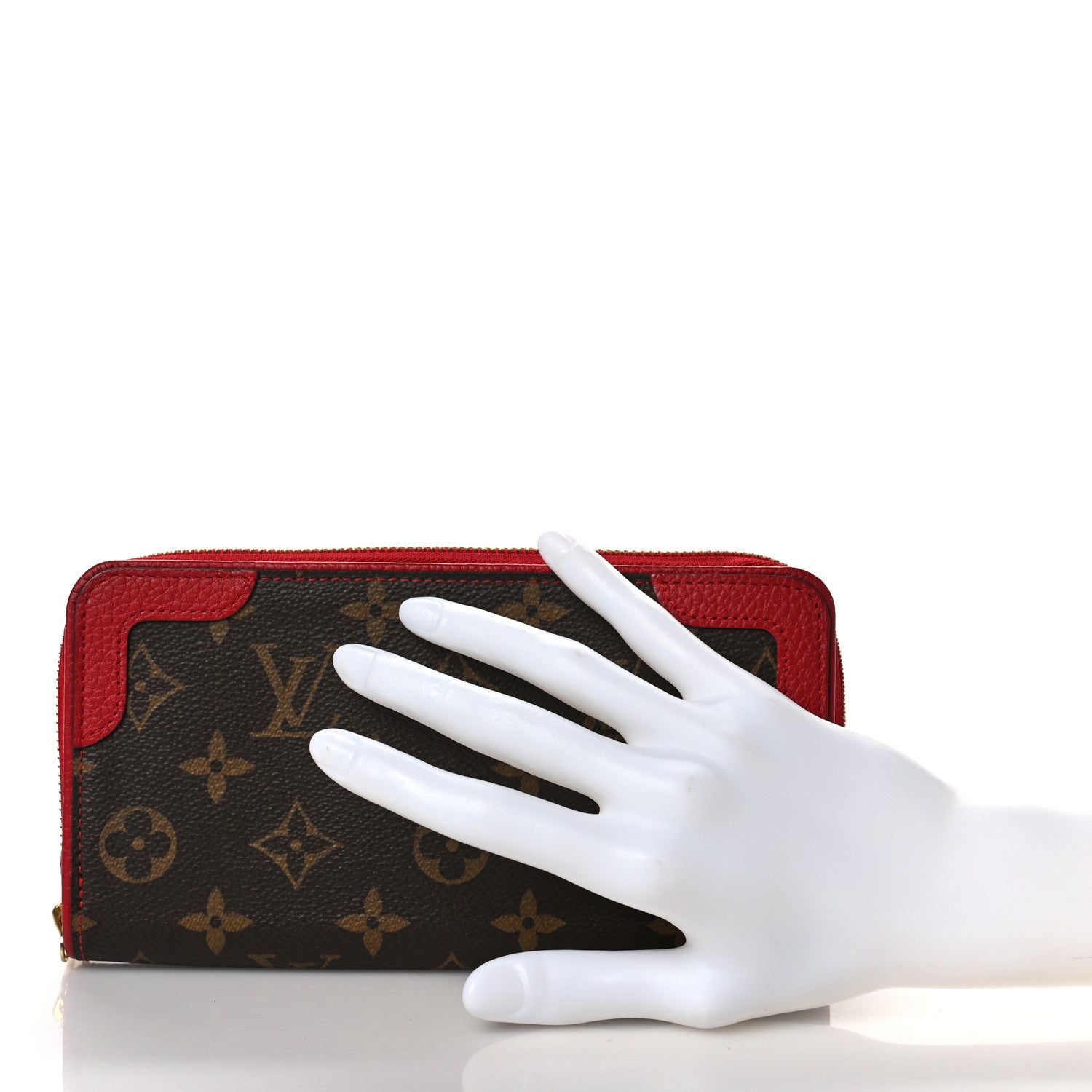 Louis Vuitton Monogram Retiro Zippy Wallet Cherry 2 of 8
