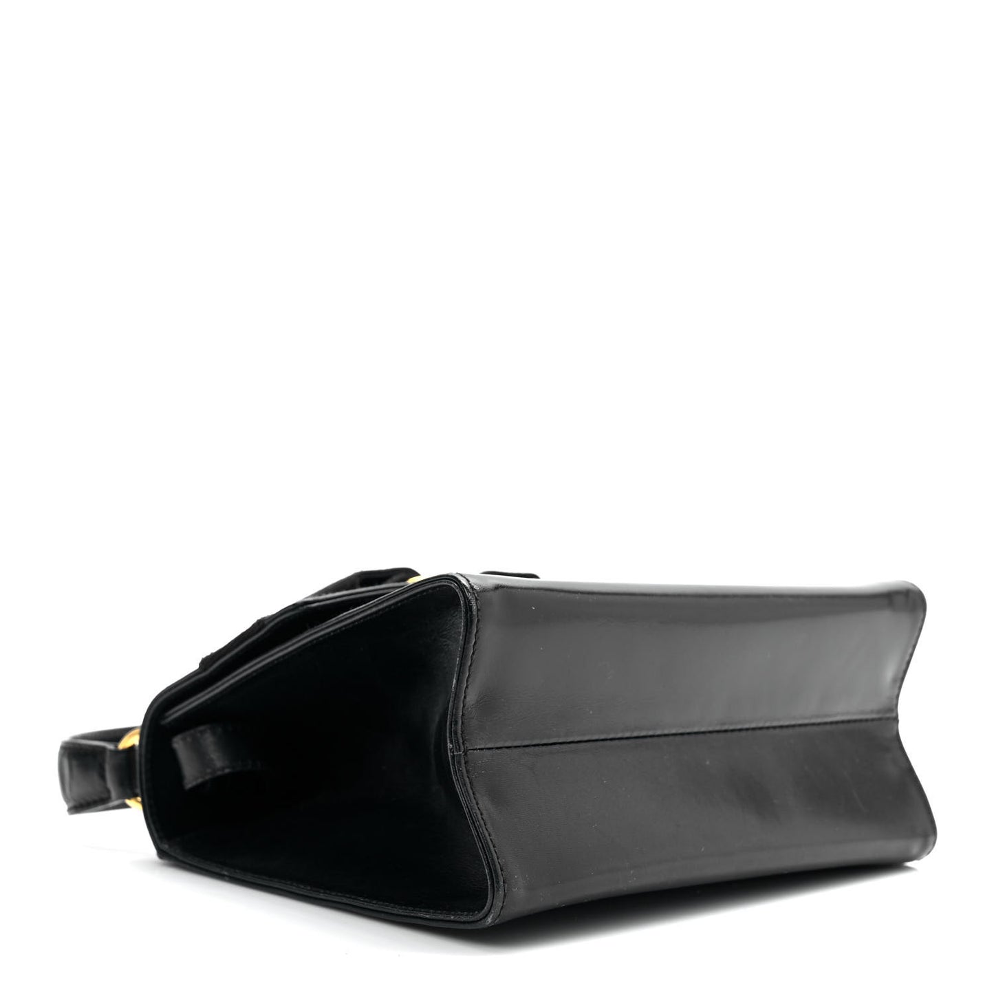 Calfskin Vera Bow Mini Top Handle Crossbody Bag Navy