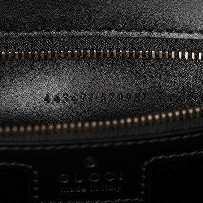 Gucci Velvet Matelasse Double G Studs Small Torchon GG Marmont Shoulder Bag Black 7 of 12