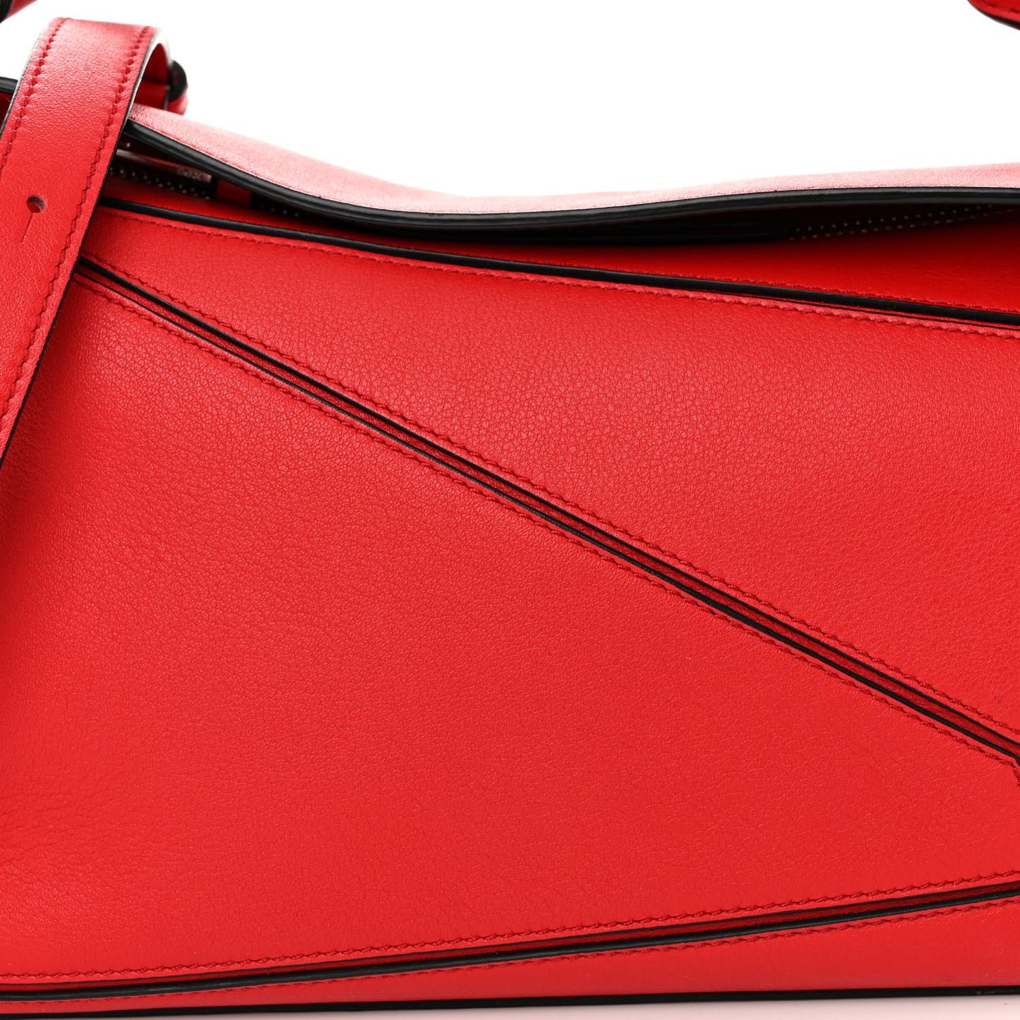 Calfskin Small Puzzle Bag Scarlet