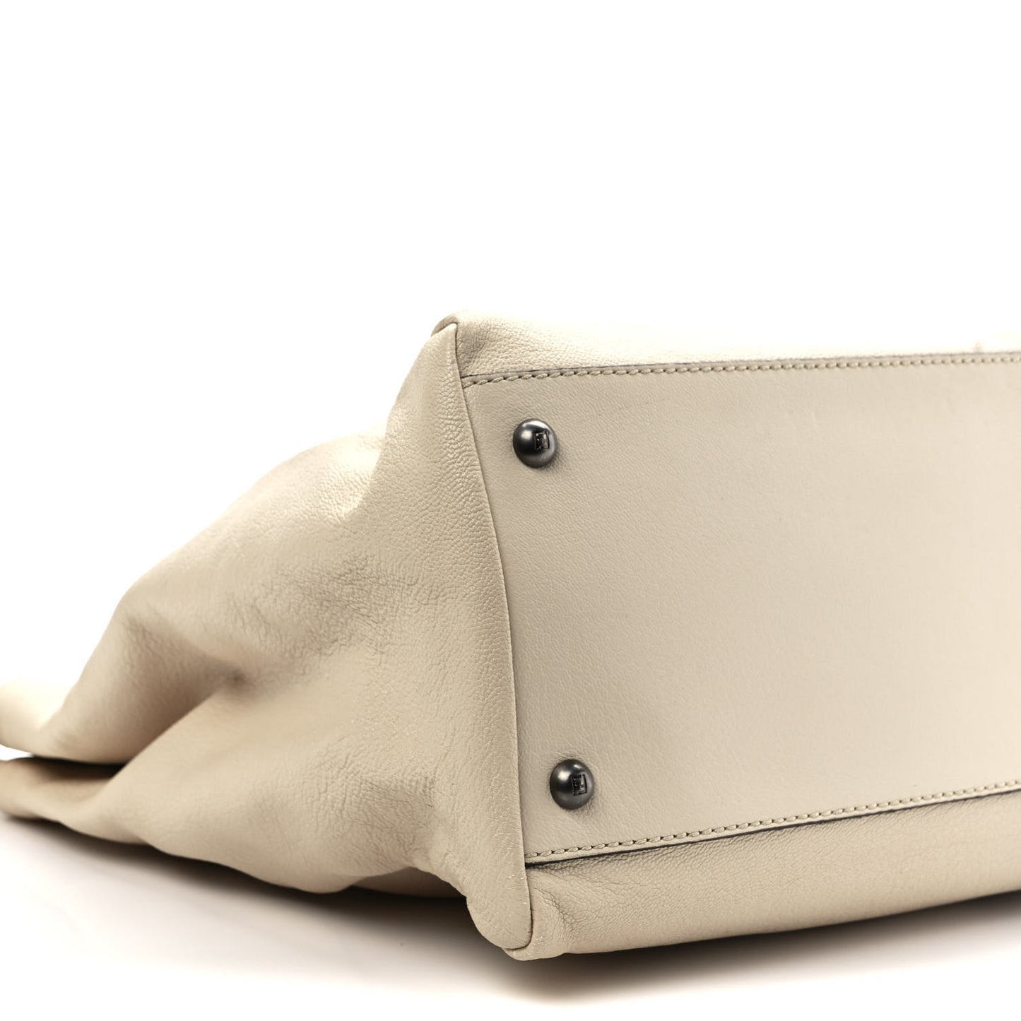 Goatskin Calf Hair Leopard Print Large Peekaboo Iconic Satchel Beige