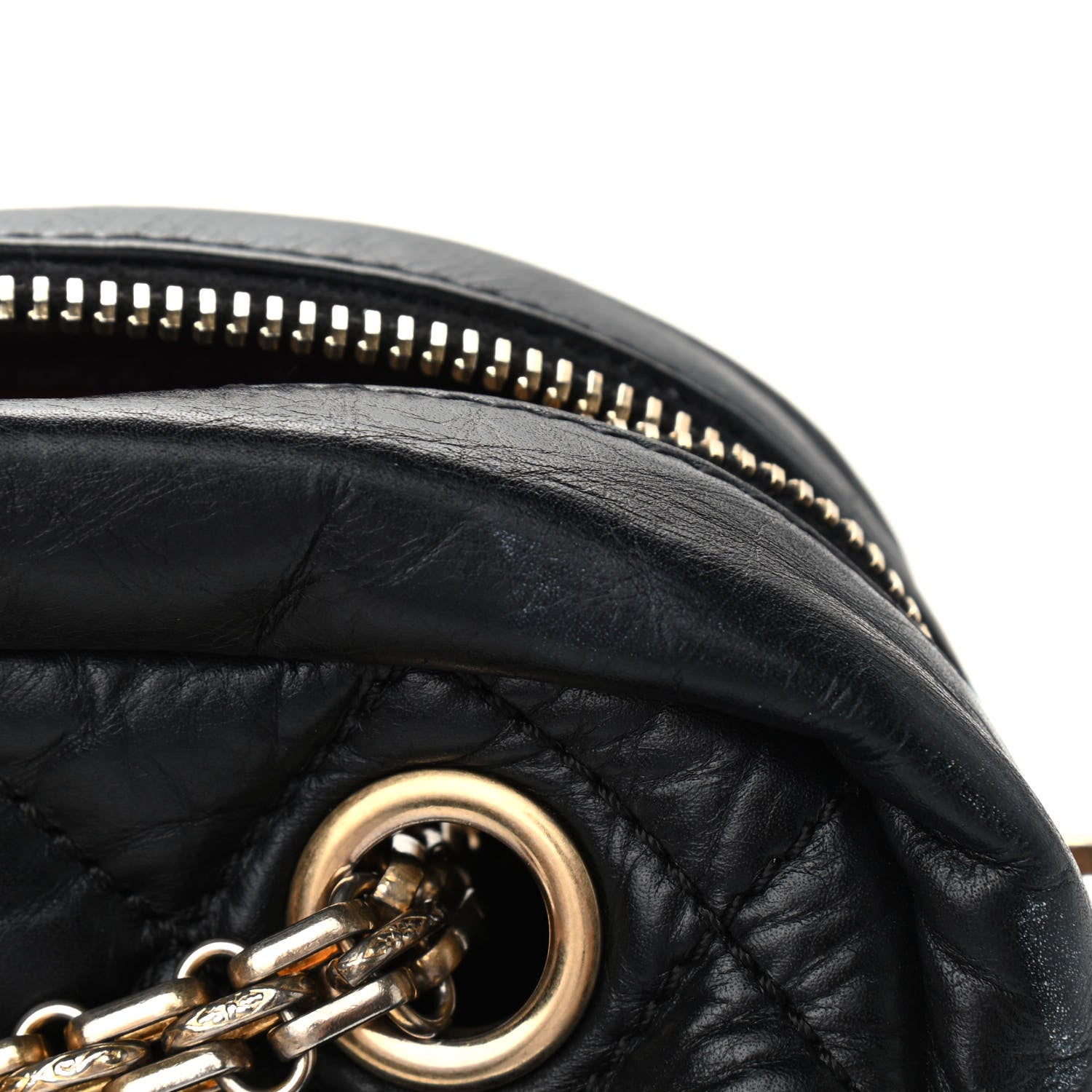 Chanel Aged Calfskin Quilted Medium Reissue Camera Case Black 7 of 9