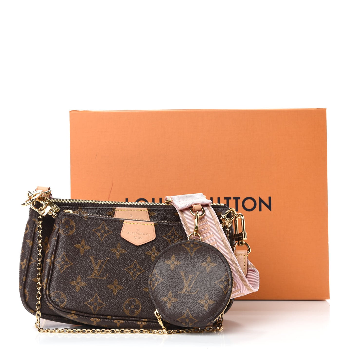 Monogram Multi Pochette Accessories Rose Clair
