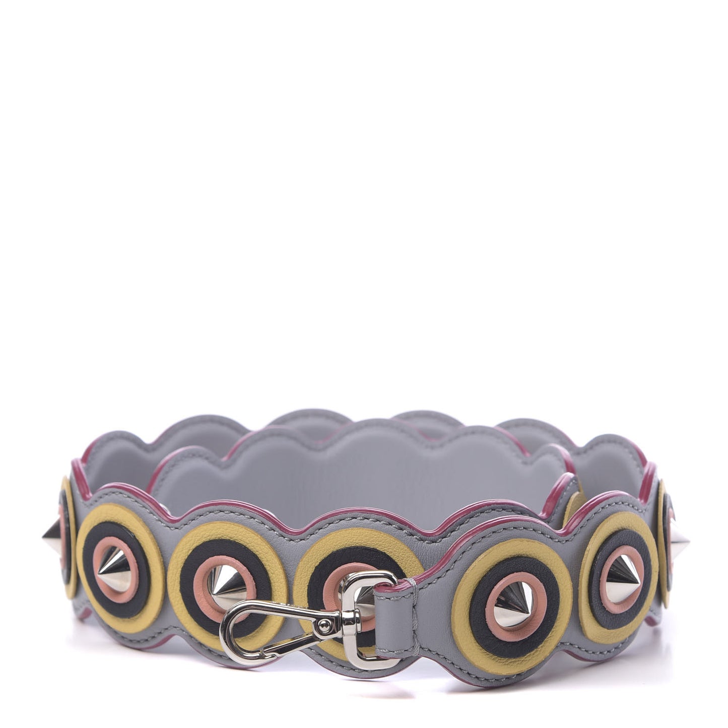Vitello Dolce Spike Studded Circle Strap You Ardesia Multicolor