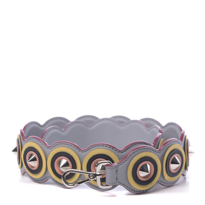 Fendi Vitello Dolce Spike Studded Circle Strap You Ardesia Multicolor 1 of 4