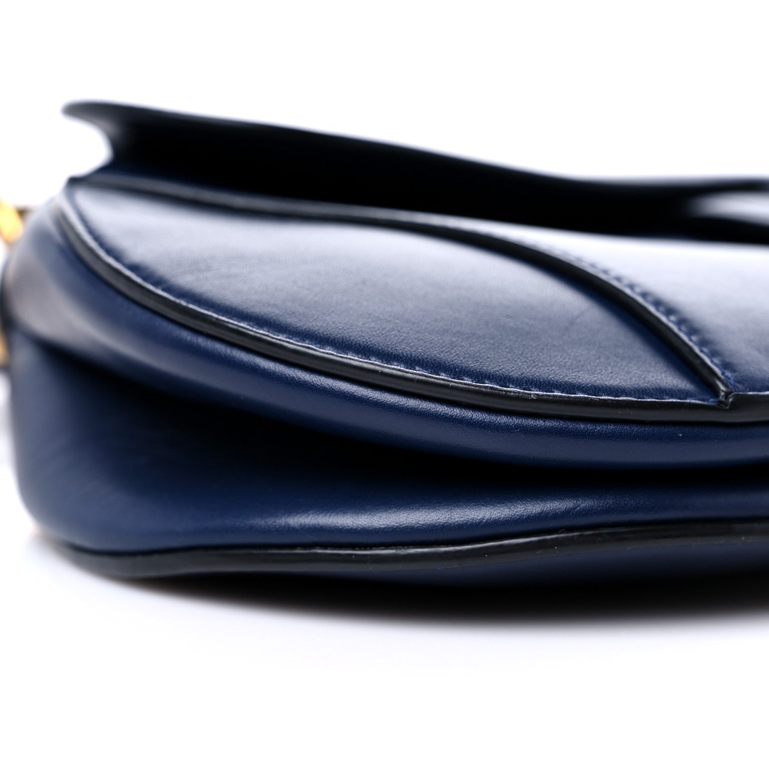 Christian Dior Calfskin Saddle Bag Blue 7 of 13