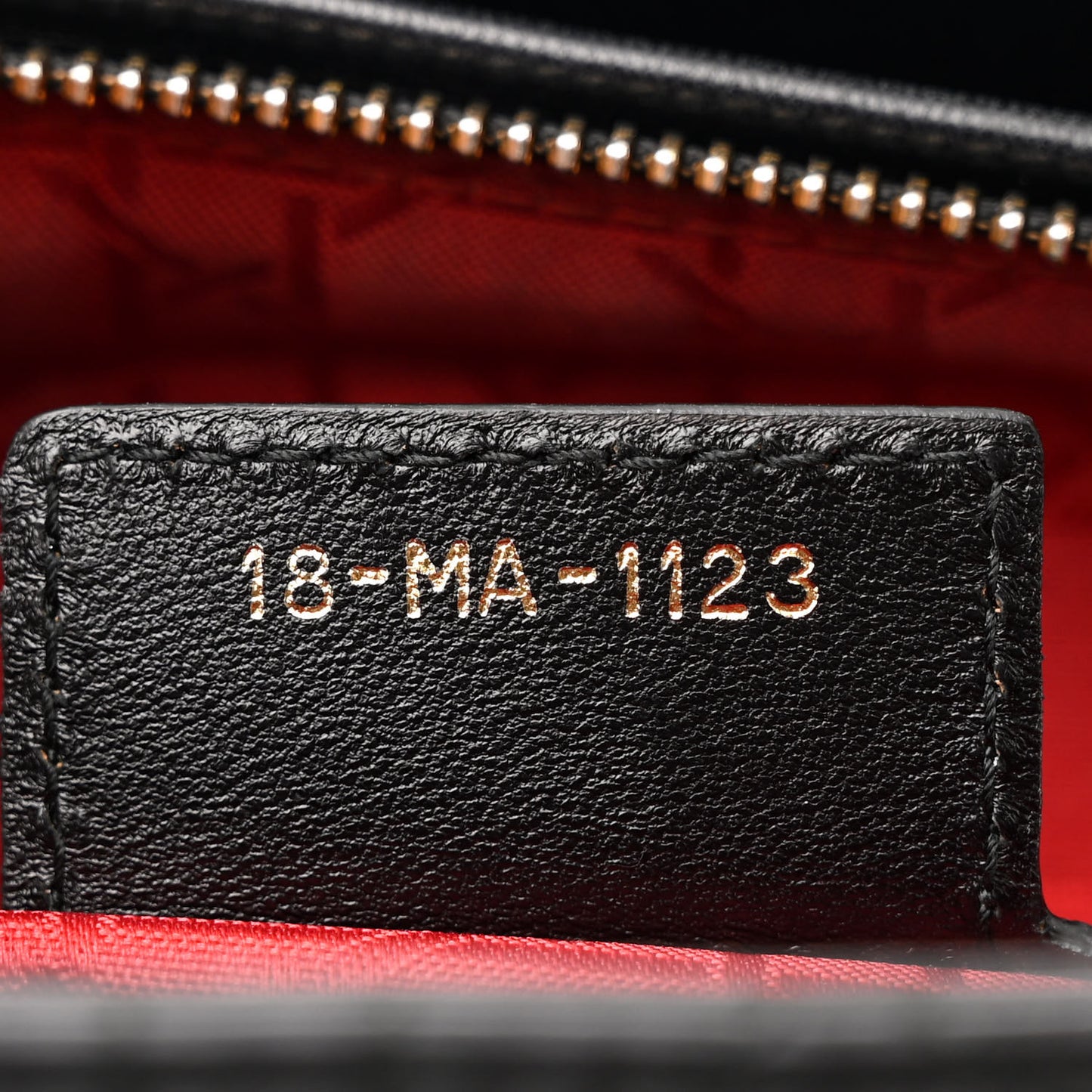 Lambskin Cannage Large Lady Dior Black