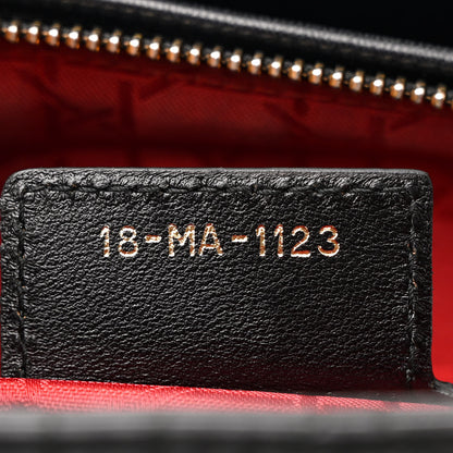 Christian Dior Lambskin Cannage Large Lady Dior Black 7 of 12