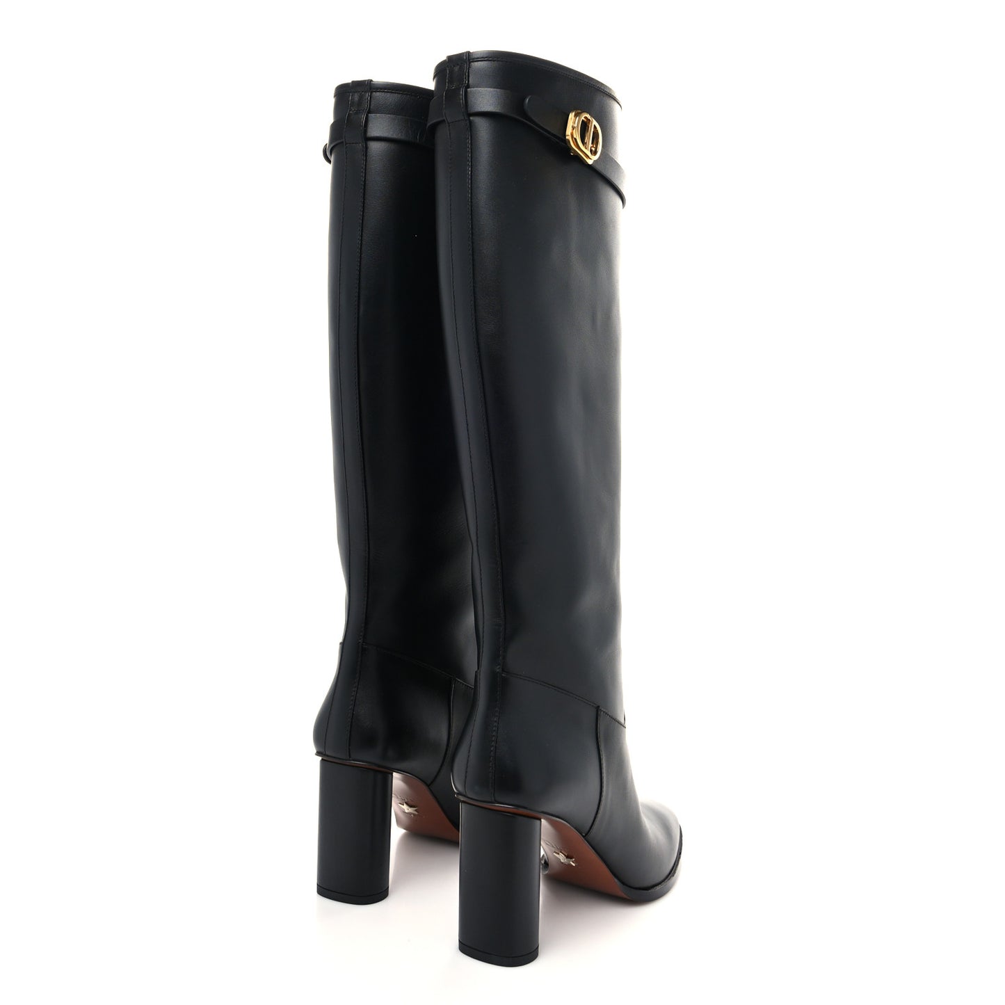 Soft Calfskin Empreinte High Boot 38 Black