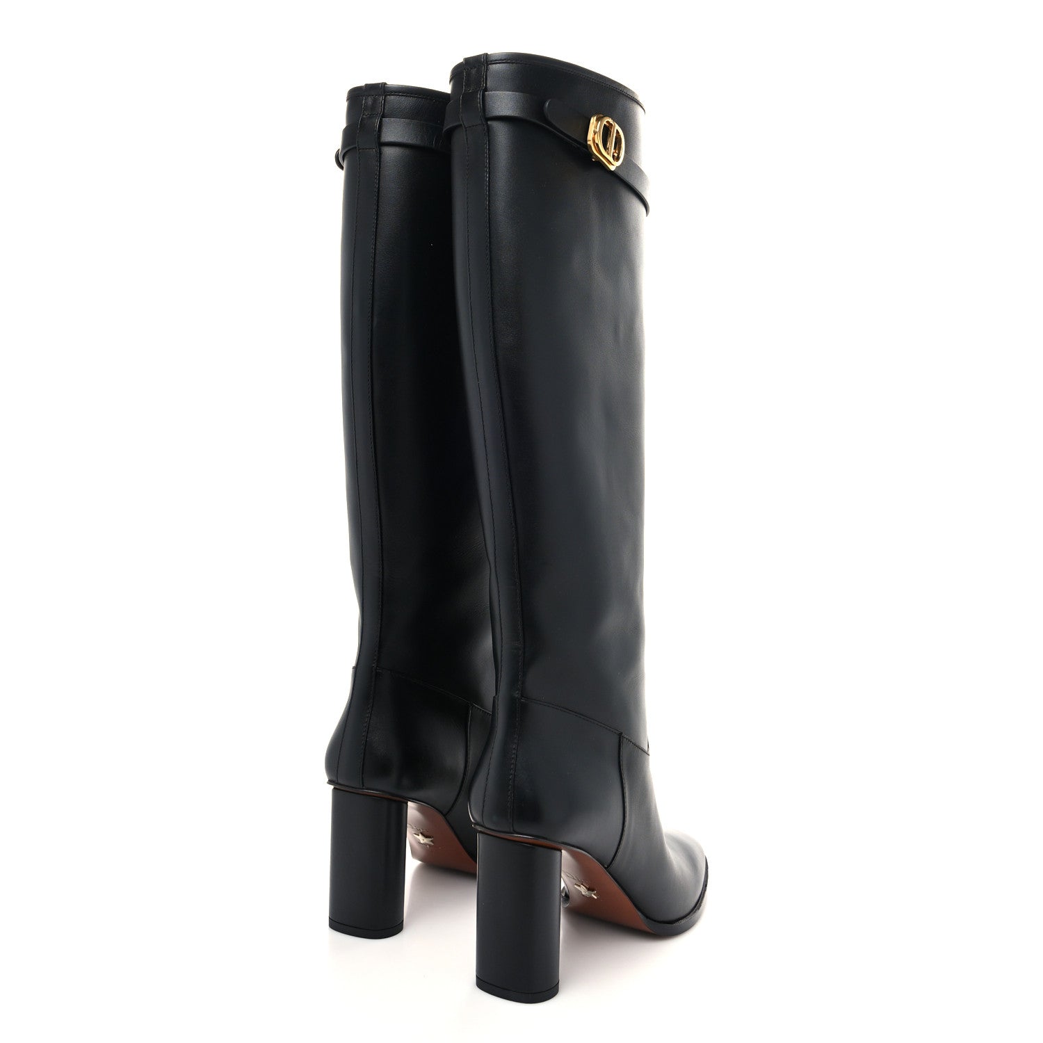 Christian Dior Soft Calfskin Empreinte High Boot 38 Black 4 of 8