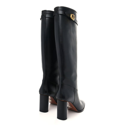 Christian Dior Soft Calfskin Empreinte High Boot 38 Black 4 of 8