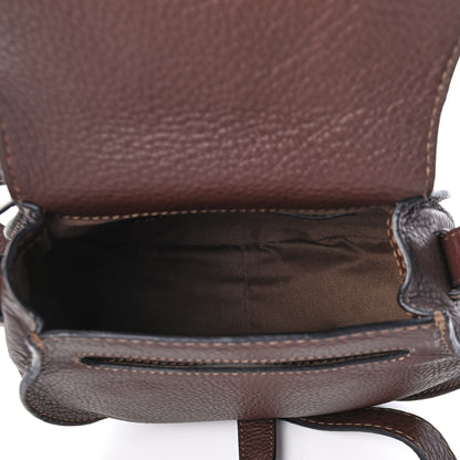 Chloe Calfskin Mini Marcie Round Crossbody Bag Coffee Shot 4 of 4