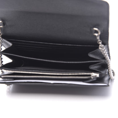 Gucci Calfskin Mini Dionysus Chain Wallet Black 5 of 11