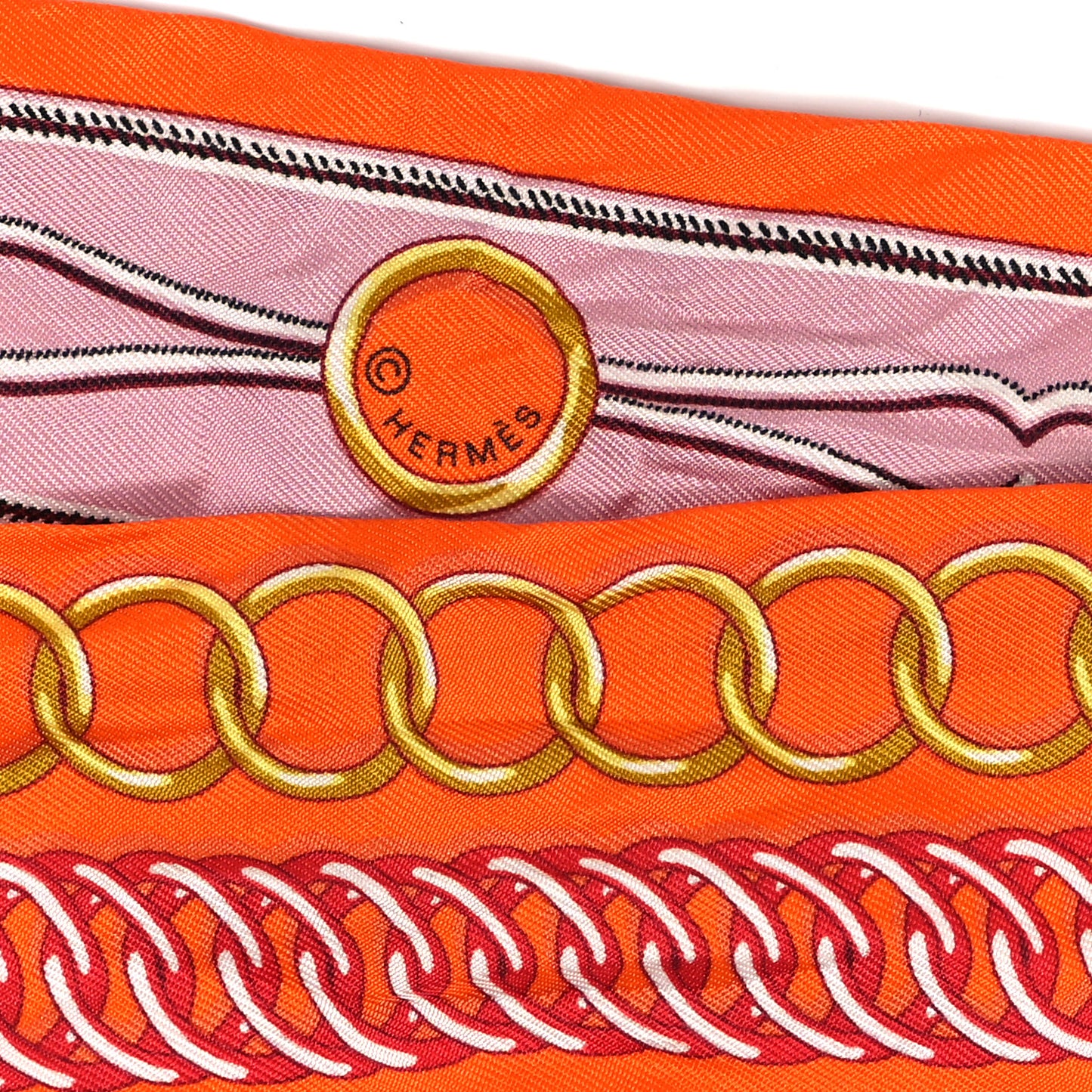 Silk Maillons Twilly Orange Vieux Rose Gold