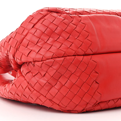 Bottega Veneta Nappa Intrecciato Medium Campana Hobo Red 9 of 10