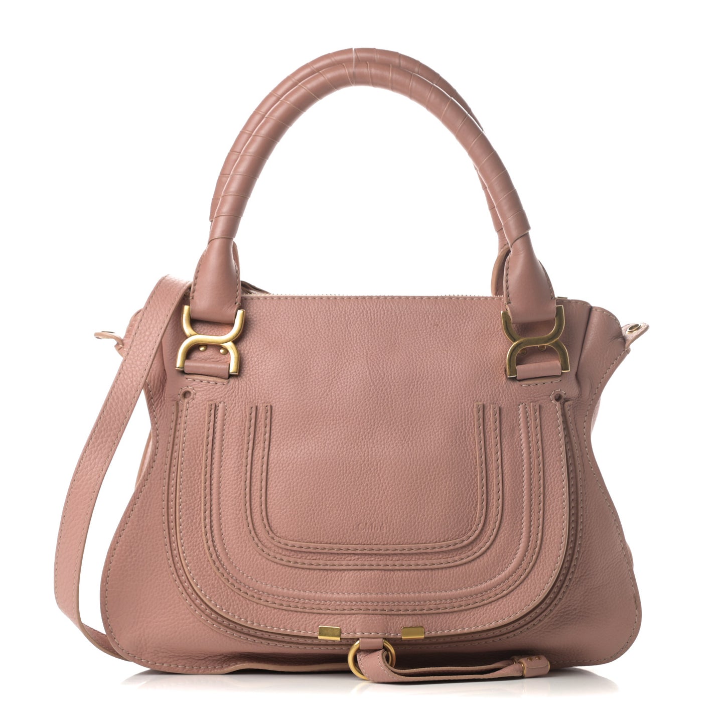 Calfskin Medium Marcie Satchel Anemone Pink