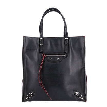 Balenciaga Veau Papier A5 Zip Around Tote Blue Rouge 1 of 10