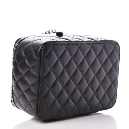 Chanel Lambskin Quilted Jewelry Case Black 4 of 9