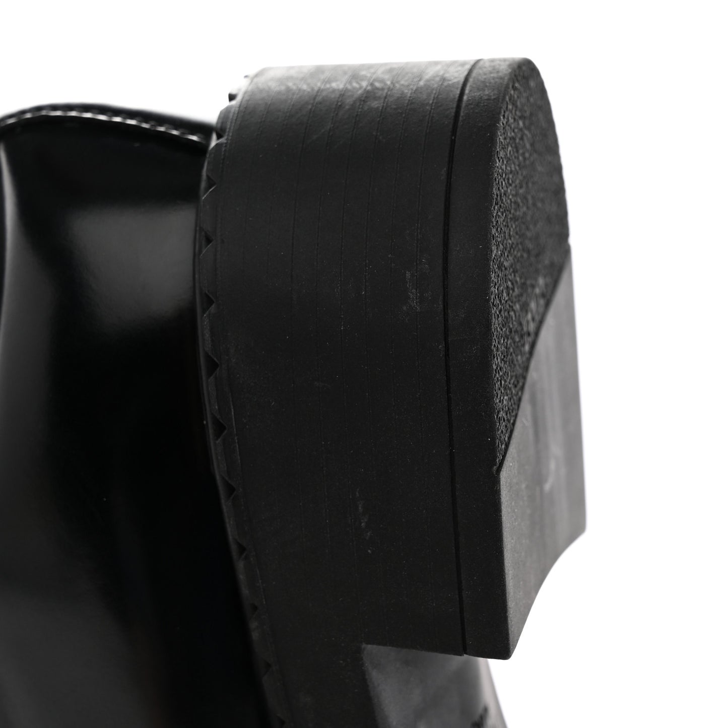 Spazzolato Metal Triangle Logo 50mm Loafers 40 Black