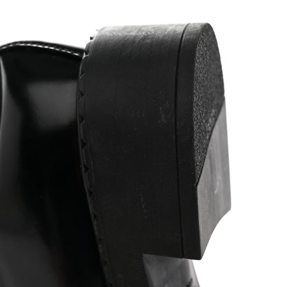 Prada Spazzolato Metal Triangle Logo 50mm Loafers 40 Black 14 of 18