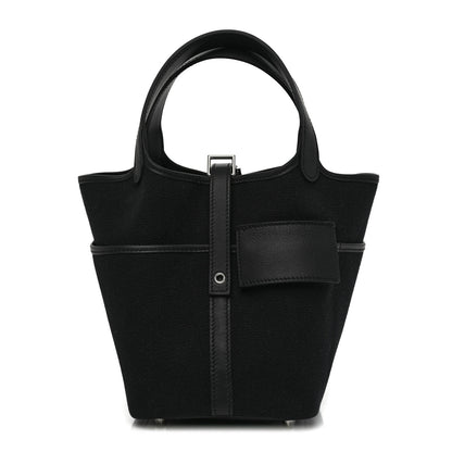 Hermes Toile Goeland Swift Cargo Picotin Lock 18 Black 1 of 10