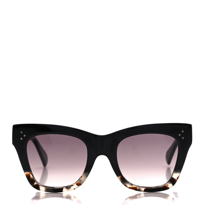 Celine Acetate Cat Eye Sunglasses CL40004I Havana Black 2 of 8