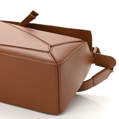 Loewe Satin Calfskin Small Puzzle Bag Pecan 6 of 6