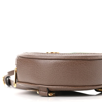 Gucci GG Supreme Monogram Web Mini Ophidia Round Backpack Brown 9 of 10