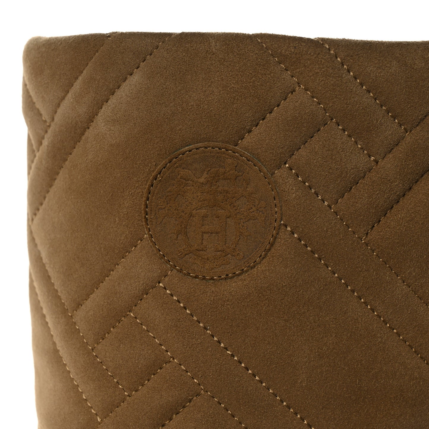 Suede Goatskin Quilted Fjord Boots 36.5 Beige Gobi