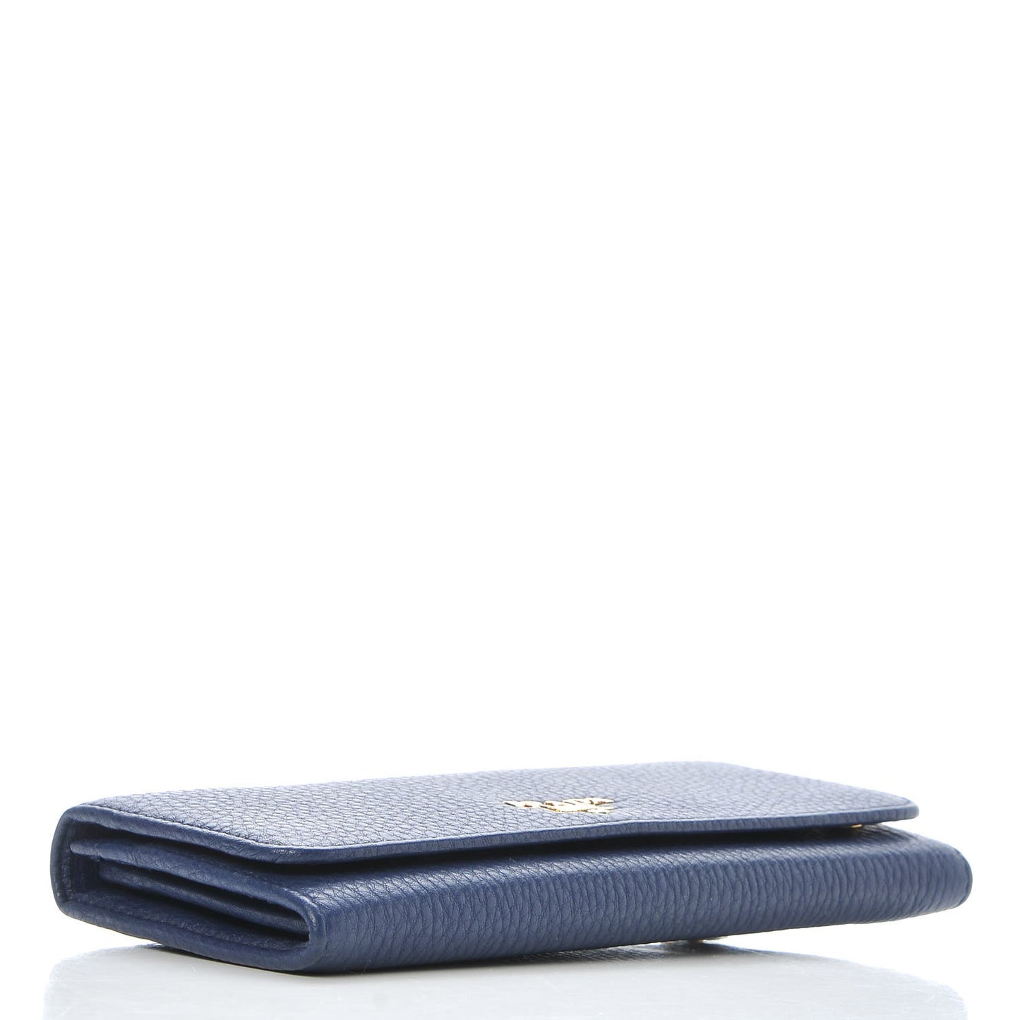 Vitello Daino Continental Flap Wallet Inchiostro