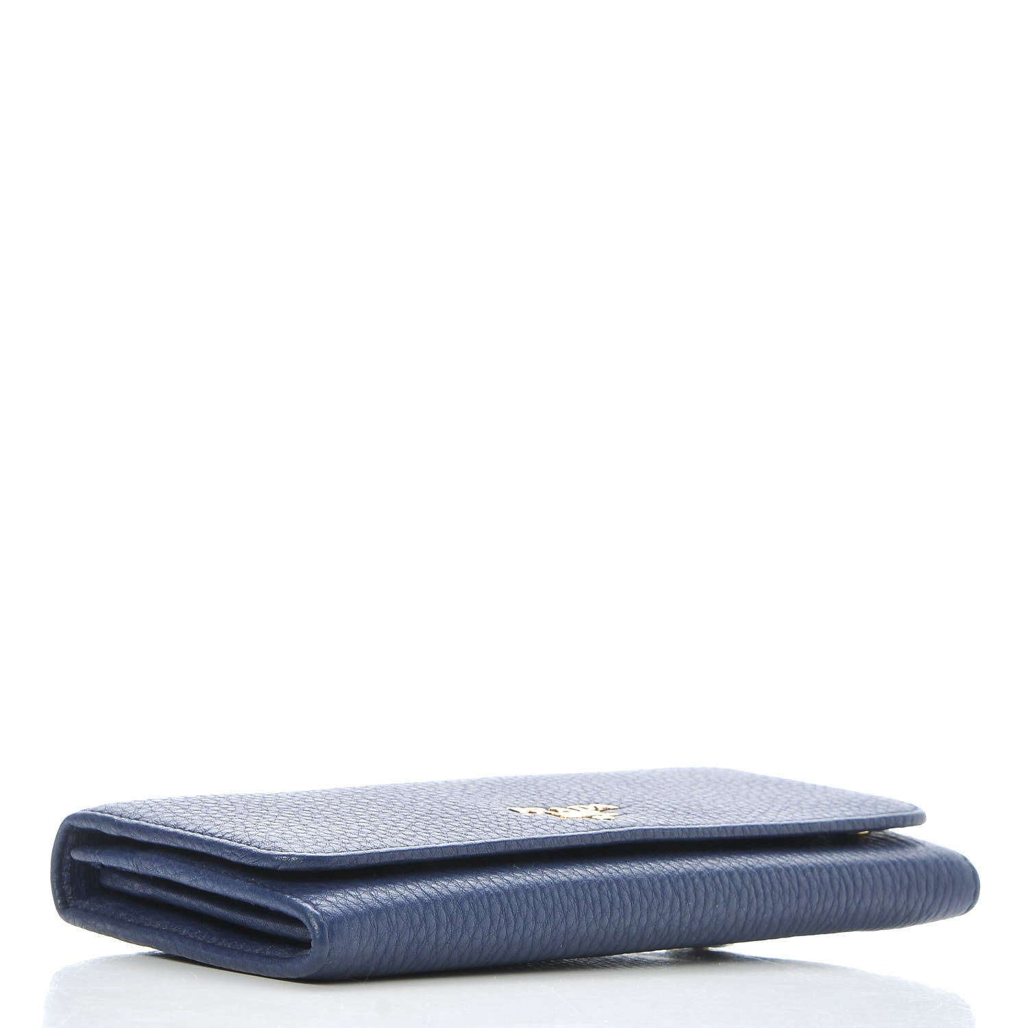 Prada Vitello Daino Continental Flap Wallet Inchiostro 4 of 7