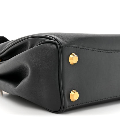 Balenciaga Natural Smooth Calfskin Small Rodeo Top Handle Handbag Black 11 of 11
