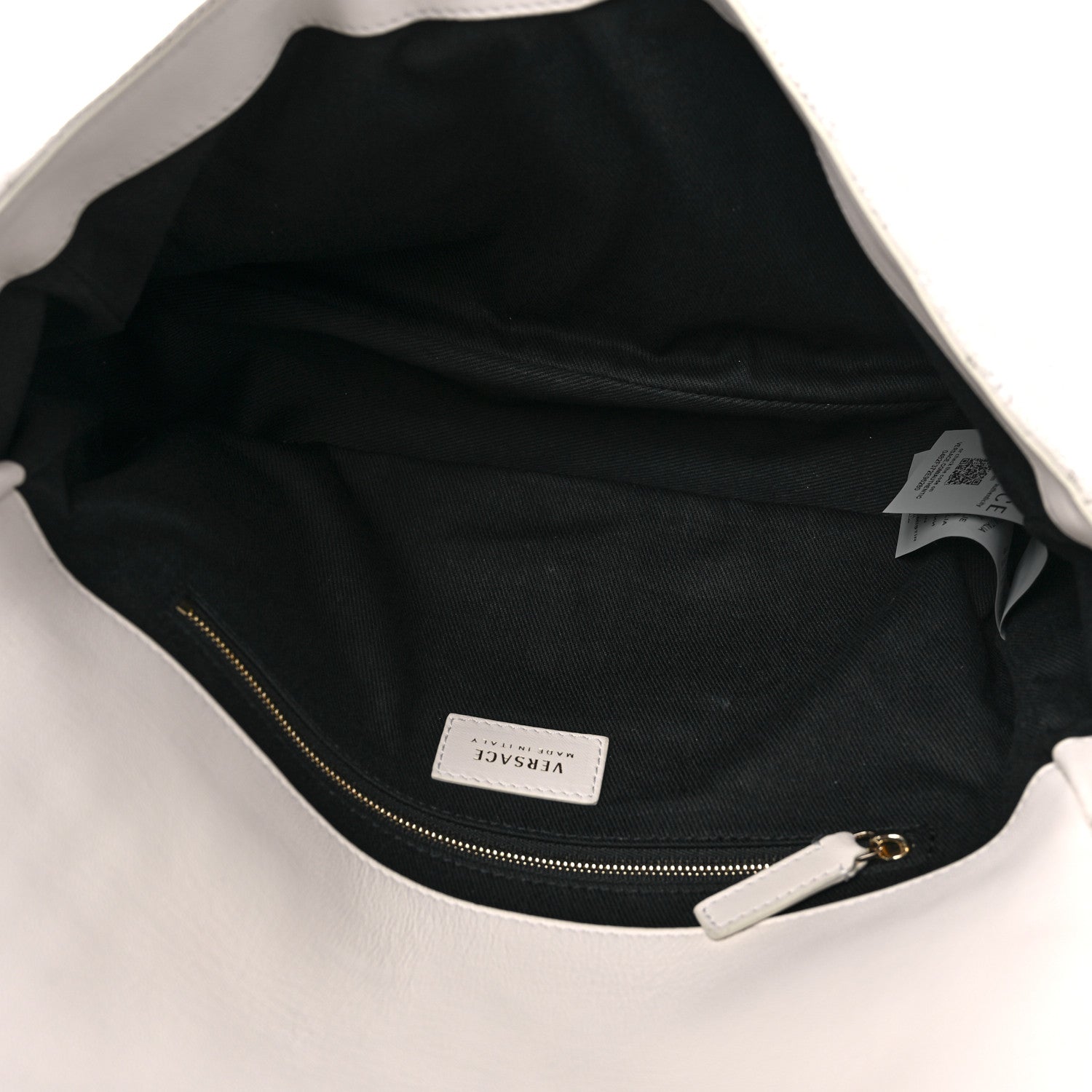 Versace Nappa Barocco Quilted Vanitas Crossbody White 5 of 9
