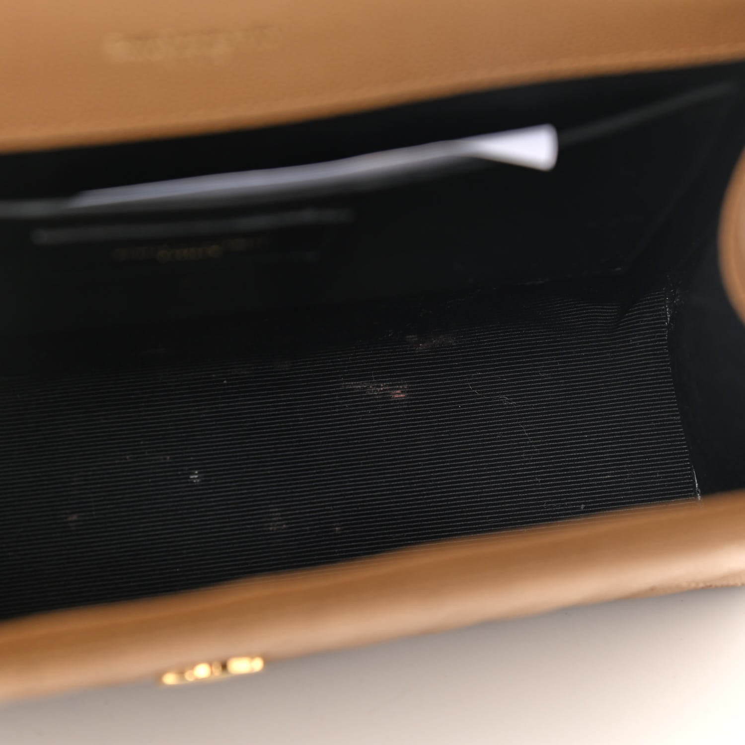 Saint Laurent Grain De Poudre Textured Mixed Matelasse Medium Triquilt Monogram Satchel Dark Beige 9 of 11