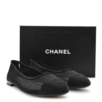 Chanel Mesh CC Ballerina Flats 40.5 Black 8 of 8