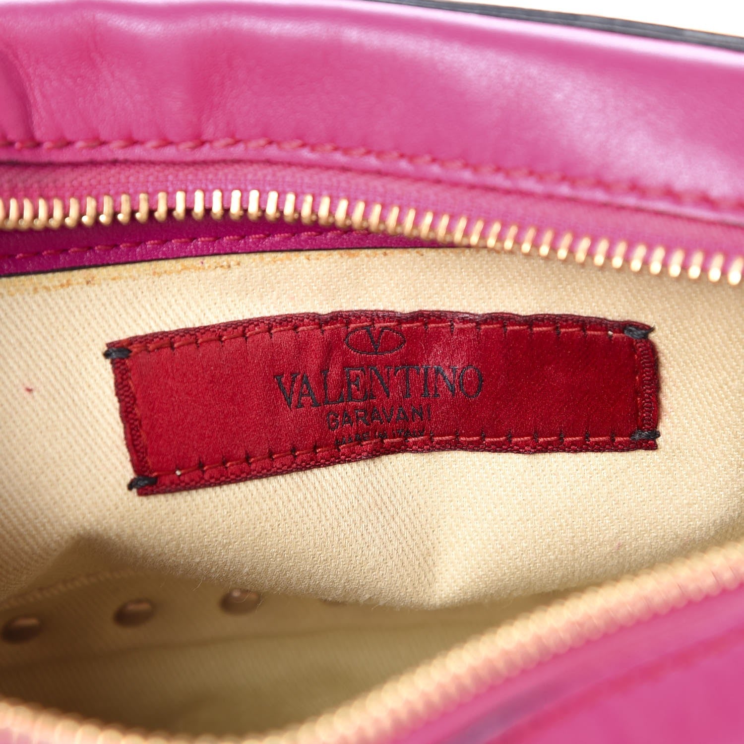 Valentino Garavani Calfskin Rockstud Camera Crossbody Bag Fuchsia 6 of 7