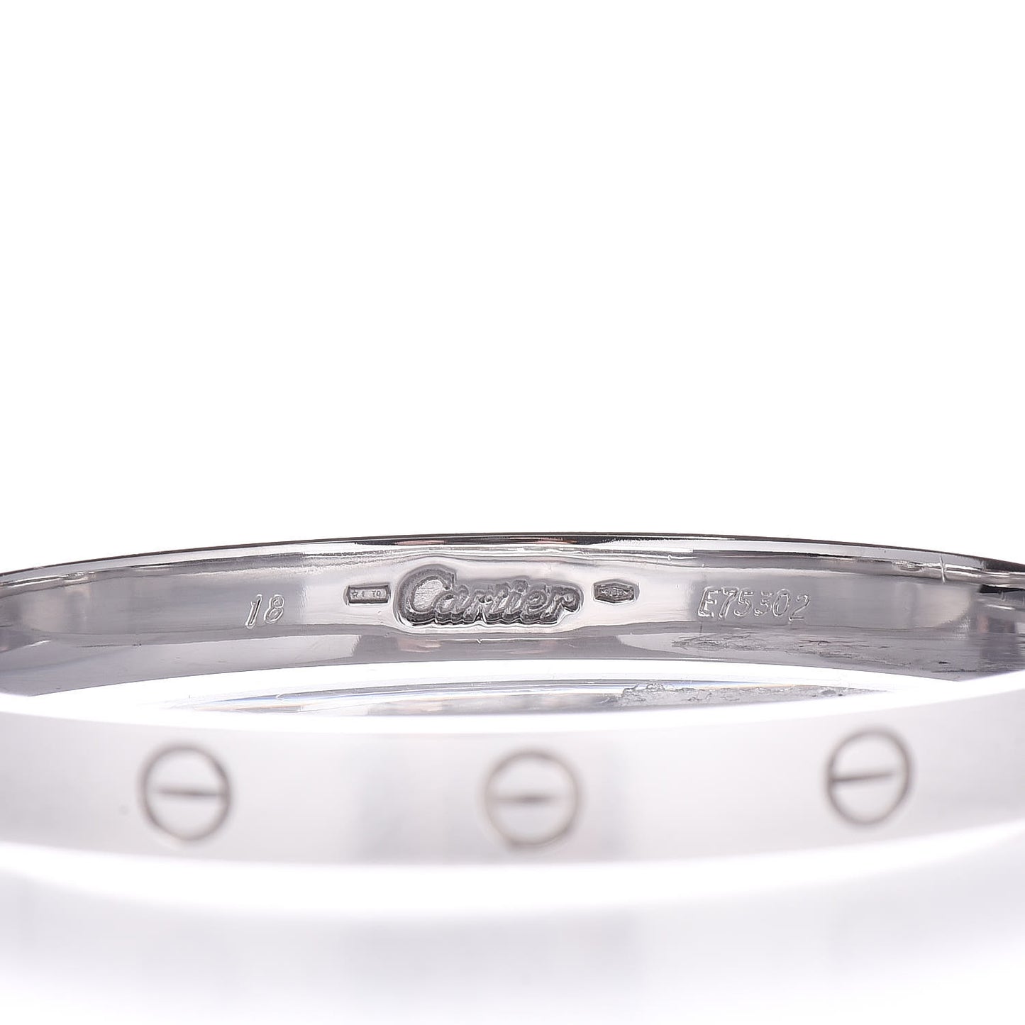 18K White Gold LOVE Bracelet 18