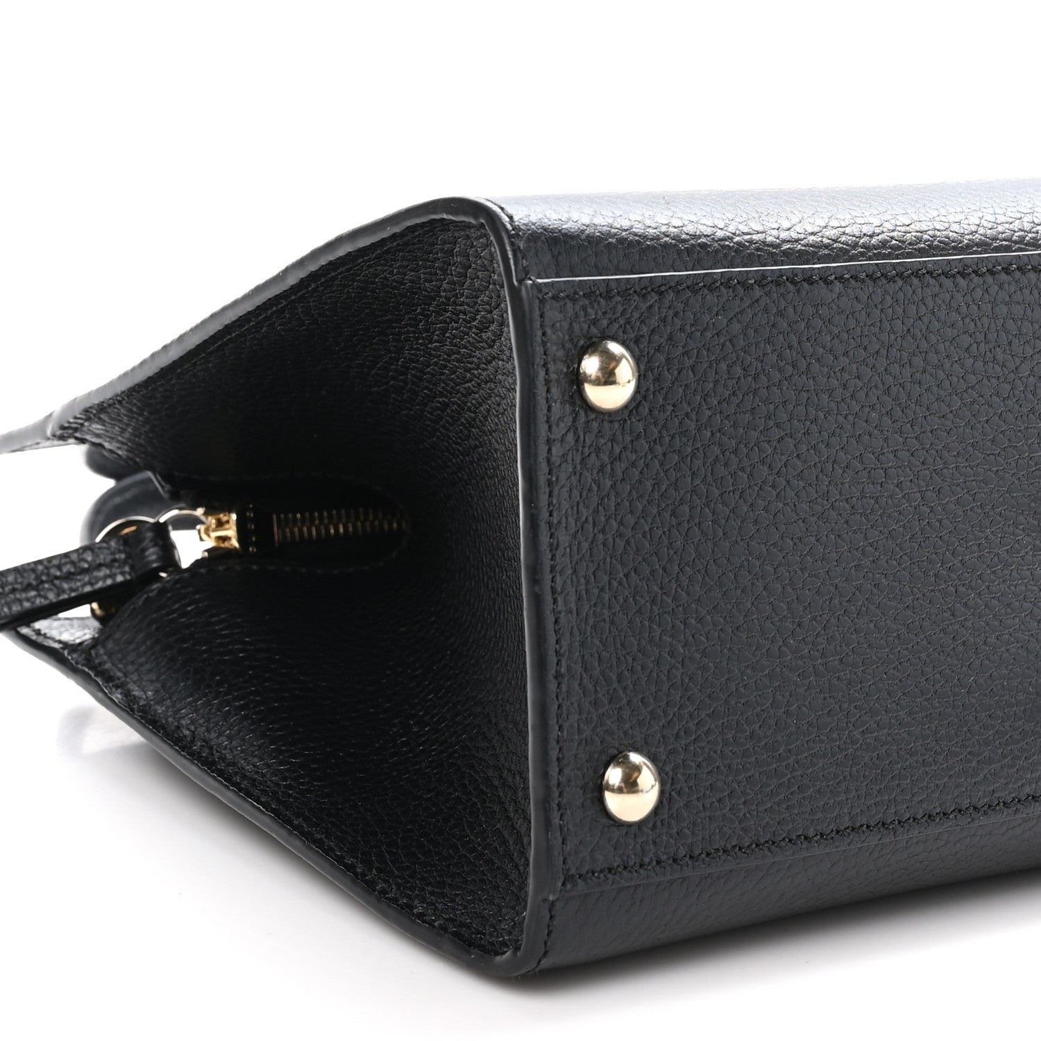 Gucci Pebbled Calfskin Medium Soho Top Handle Satchel Black 9 of 10