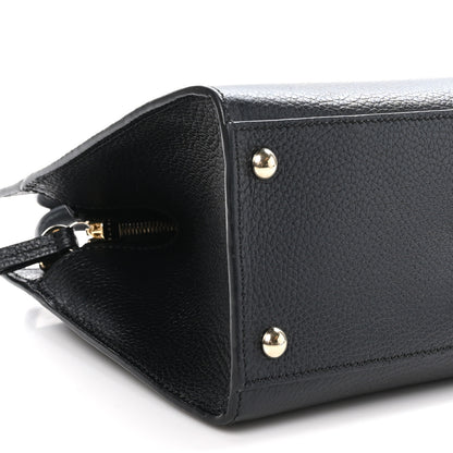 Gucci Pebbled Calfskin Medium Soho Top Handle Satchel Black 9 of 10
