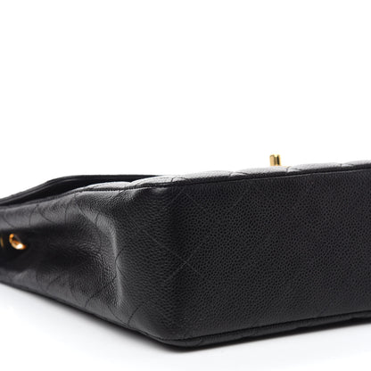 Chanel Caviar Quilted Jumbo Single Flap Black 9 of 10