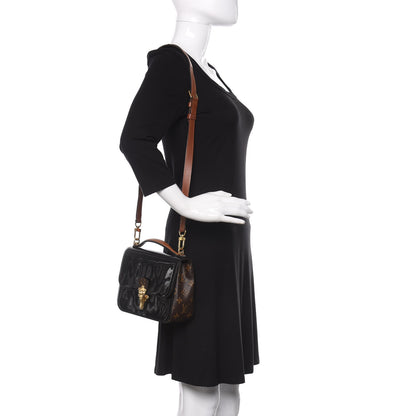 Louis Vuitton Patent Calfskin Monogram Cherrywood BB Black 2 of 10