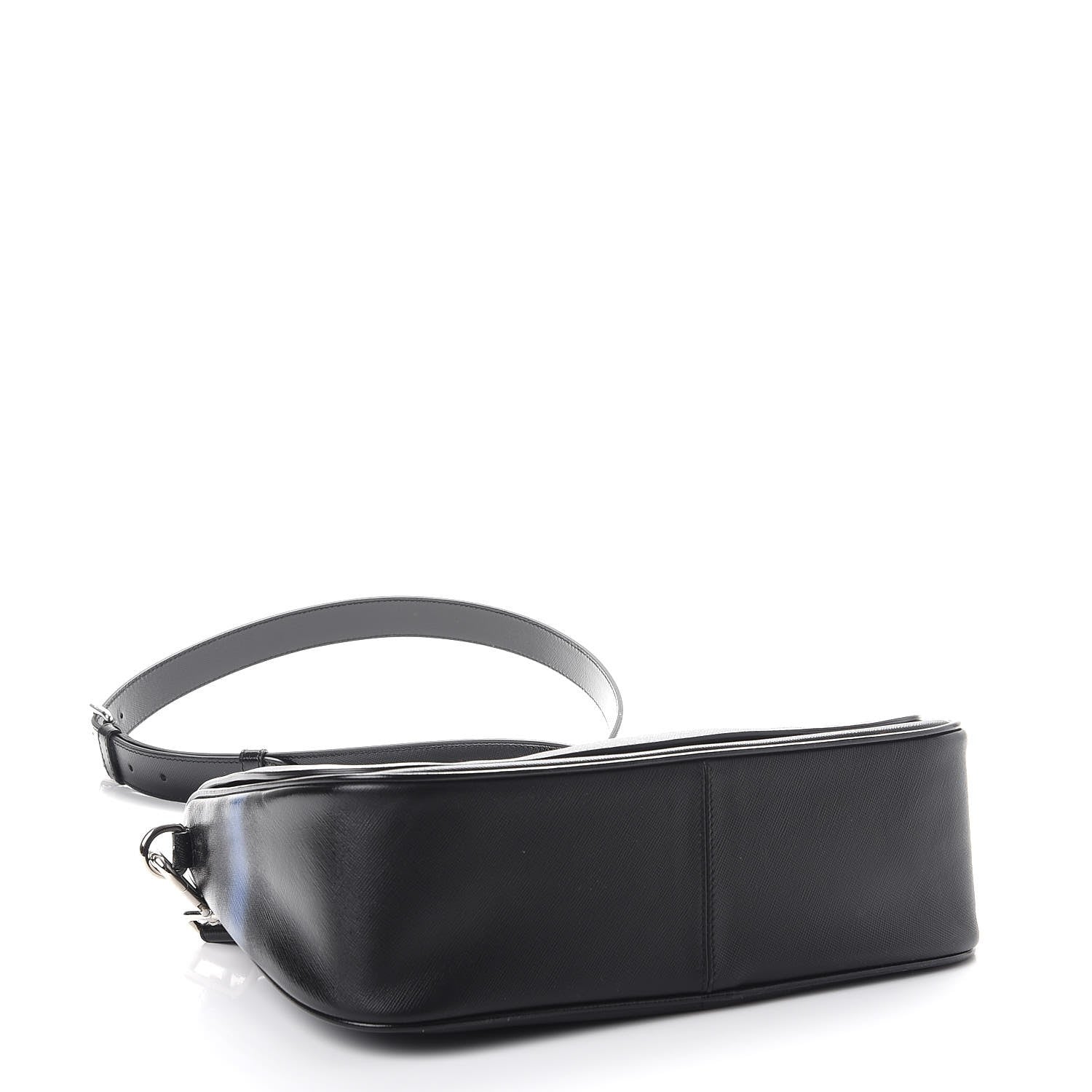 Christian Dior Grained Calfskin Stripe Dune Flap Black Blue 5 of 11