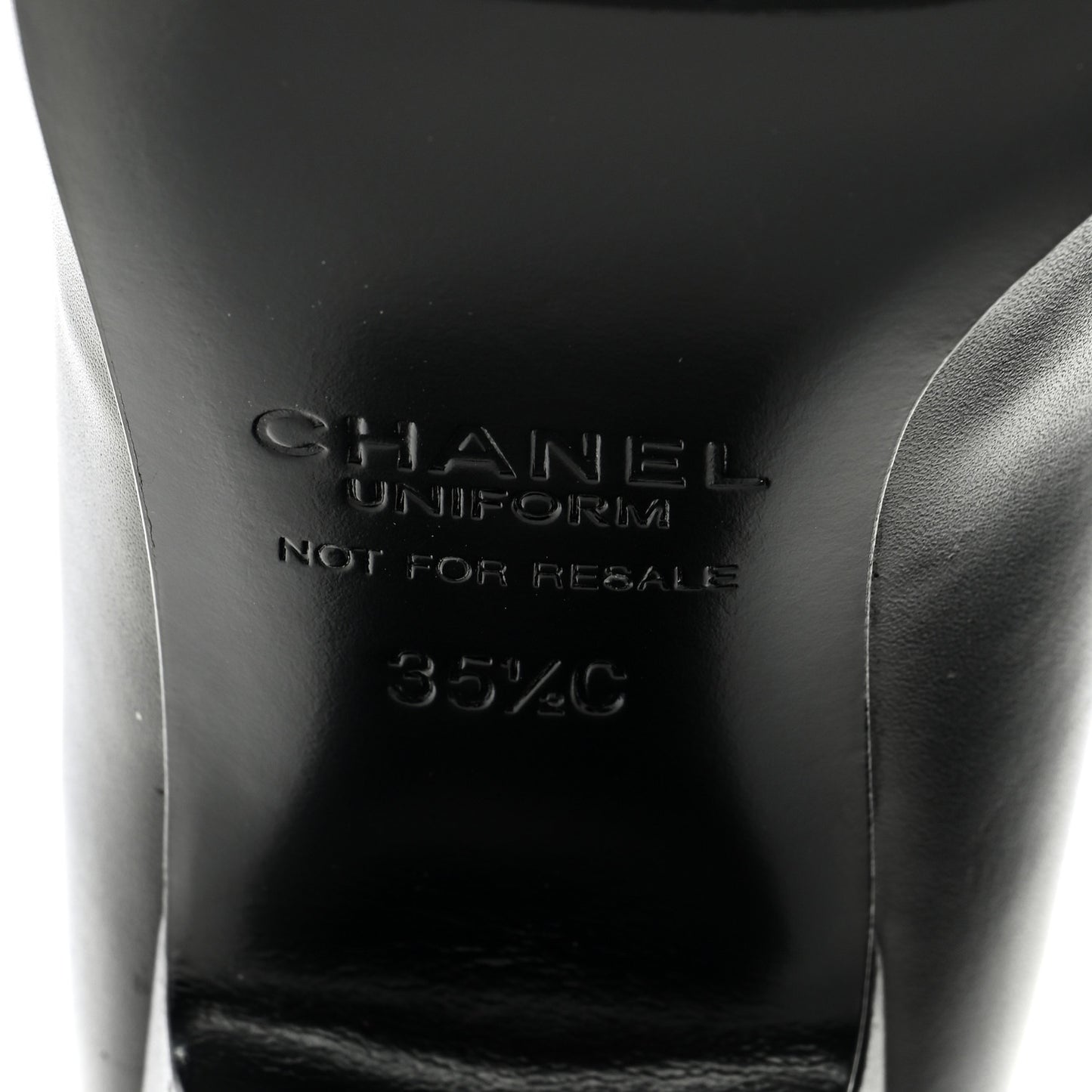Lambskin Cap Toe CC Pumps 35.5 Black