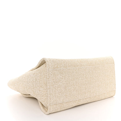 Chanel Lurex Boucle Medium Deauville Tote White 4 of 9